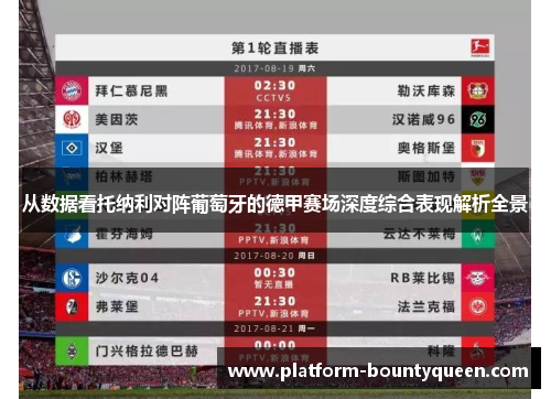 从数据看托纳利对阵葡萄牙的德甲赛场深度综合表现解析全景